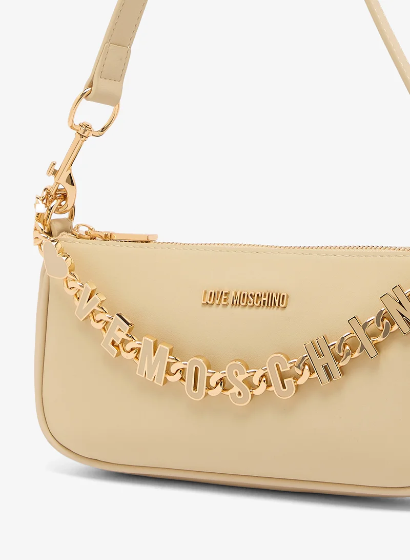 Love Moschino  Dangling Calf + PU Shoulder Bag for Women | Best Price UAE